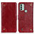 Coque Portefeuille Livre Cuir Etui Clapet K06Z pour Nokia C31 Rouge