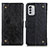 Coque Portefeuille Livre Cuir Etui Clapet K06Z pour Nokia G60 5G Noir