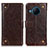 Coque Portefeuille Livre Cuir Etui Clapet K06Z pour Nokia X100 5G Marron