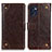 Coque Portefeuille Livre Cuir Etui Clapet K06Z pour OnePlus Nord CE 2 5G Marron