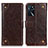 Coque Portefeuille Livre Cuir Etui Clapet K06Z pour Oppo A16 Marron