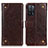 Coque Portefeuille Livre Cuir Etui Clapet K06Z pour Oppo A53s 5G Marron