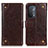 Coque Portefeuille Livre Cuir Etui Clapet K06Z pour Oppo A74 5G Marron