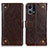 Coque Portefeuille Livre Cuir Etui Clapet K06Z pour Oppo F21s Pro 4G Marron