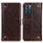 Coque Portefeuille Livre Cuir Etui Clapet K06Z pour Oppo Reno6 5G Marron