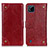 Coque Portefeuille Livre Cuir Etui Clapet K06Z pour Realme C20 Rouge