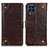 Coque Portefeuille Livre Cuir Etui Clapet K06Z pour Samsung Galaxy M53 5G Marron