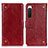 Coque Portefeuille Livre Cuir Etui Clapet K06Z pour Sony Xperia 10 IV SO-52C Rouge