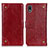 Coque Portefeuille Livre Cuir Etui Clapet K06Z pour Sony Xperia Ace III SO-53C Rouge