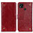 Coque Portefeuille Livre Cuir Etui Clapet K06Z pour Xiaomi POCO C3 Rouge