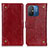 Coque Portefeuille Livre Cuir Etui Clapet K06Z pour Xiaomi Poco C55 Rouge