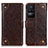 Coque Portefeuille Livre Cuir Etui Clapet K06Z pour Xiaomi Poco F4 5G Marron