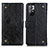 Coque Portefeuille Livre Cuir Etui Clapet K06Z pour Xiaomi Poco M4 Pro 5G Noir