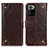 Coque Portefeuille Livre Cuir Etui Clapet K06Z pour Xiaomi Poco X3 GT 5G Marron