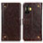 Coque Portefeuille Livre Cuir Etui Clapet K06Z pour Xiaomi Redmi K50 Gaming 5G Marron