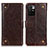 Coque Portefeuille Livre Cuir Etui Clapet K06Z pour Xiaomi Redmi Note 11 4G (2021) Marron