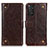 Coque Portefeuille Livre Cuir Etui Clapet K06Z pour Xiaomi Redmi Note 11 4G (2022) Marron