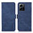 Coque Portefeuille Livre Cuir Etui Clapet K06Z pour Xiaomi Redmi Note 12 4G Bleu