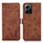 Coque Portefeuille Livre Cuir Etui Clapet K06Z pour Xiaomi Redmi Note 12 4G Marron