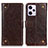 Coque Portefeuille Livre Cuir Etui Clapet K06Z pour Xiaomi Redmi Note 12 Explorer Marron