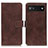 Coque Portefeuille Livre Cuir Etui Clapet K07Z pour Google Pixel 7a 5G Marron