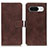 Coque Portefeuille Livre Cuir Etui Clapet K07Z pour Google Pixel 8 5G Marron