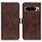 Coque Portefeuille Livre Cuir Etui Clapet K07Z pour Google Pixel 8 Pro 5G Marron