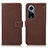 Coque Portefeuille Livre Cuir Etui Clapet K07Z pour Huawei Honor 50 5G Marron