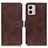 Coque Portefeuille Livre Cuir Etui Clapet K07Z pour Motorola Moto G53 5G Marron