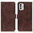 Coque Portefeuille Livre Cuir Etui Clapet K07Z pour Nokia G60 5G Marron