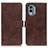 Coque Portefeuille Livre Cuir Etui Clapet K07Z pour Nokia X30 5G Marron