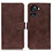 Coque Portefeuille Livre Cuir Etui Clapet K07Z pour OnePlus 10R 5G Marron