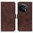 Coque Portefeuille Livre Cuir Etui Clapet K07Z pour OnePlus 11 5G Marron