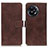 Coque Portefeuille Livre Cuir Etui Clapet K07Z pour OnePlus Ace 2 5G Marron