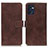 Coque Portefeuille Livre Cuir Etui Clapet K07Z pour OnePlus Nord CE 2 5G Marron