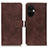 Coque Portefeuille Livre Cuir Etui Clapet K07Z pour OnePlus Nord CE 3 5G Marron