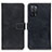 Coque Portefeuille Livre Cuir Etui Clapet K07Z pour Oppo A53s 5G Noir