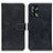Coque Portefeuille Livre Cuir Etui Clapet K07Z pour Oppo A74 4G Noir