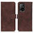 Coque Portefeuille Livre Cuir Etui Clapet K07Z pour Oppo A94 5G Marron