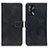 Coque Portefeuille Livre Cuir Etui Clapet K07Z pour Oppo F19 Noir