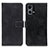 Coque Portefeuille Livre Cuir Etui Clapet K07Z pour Oppo F21 Pro 4G Noir