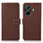 Coque Portefeuille Livre Cuir Etui Clapet K07Z pour Vivo iQOO Z6 Pro 5G Marron