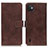 Coque Portefeuille Livre Cuir Etui Clapet K07Z pour Wiko Y82 Marron