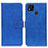 Coque Portefeuille Livre Cuir Etui Clapet K07Z pour Xiaomi POCO C3 Bleu