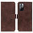 Coque Portefeuille Livre Cuir Etui Clapet K07Z pour Xiaomi Poco M4 Pro 5G Marron