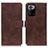 Coque Portefeuille Livre Cuir Etui Clapet K07Z pour Xiaomi Poco X3 GT 5G Marron