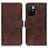 Coque Portefeuille Livre Cuir Etui Clapet K07Z pour Xiaomi Redmi 10 (2022) Marron