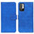 Coque Portefeuille Livre Cuir Etui Clapet K07Z pour Xiaomi Redmi Note 10 5G Bleu