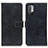 Coque Portefeuille Livre Cuir Etui Clapet K07Z pour Xiaomi Redmi Note 10T 5G Noir