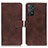 Coque Portefeuille Livre Cuir Etui Clapet K07Z pour Xiaomi Redmi Note 11 Pro 4G Marron